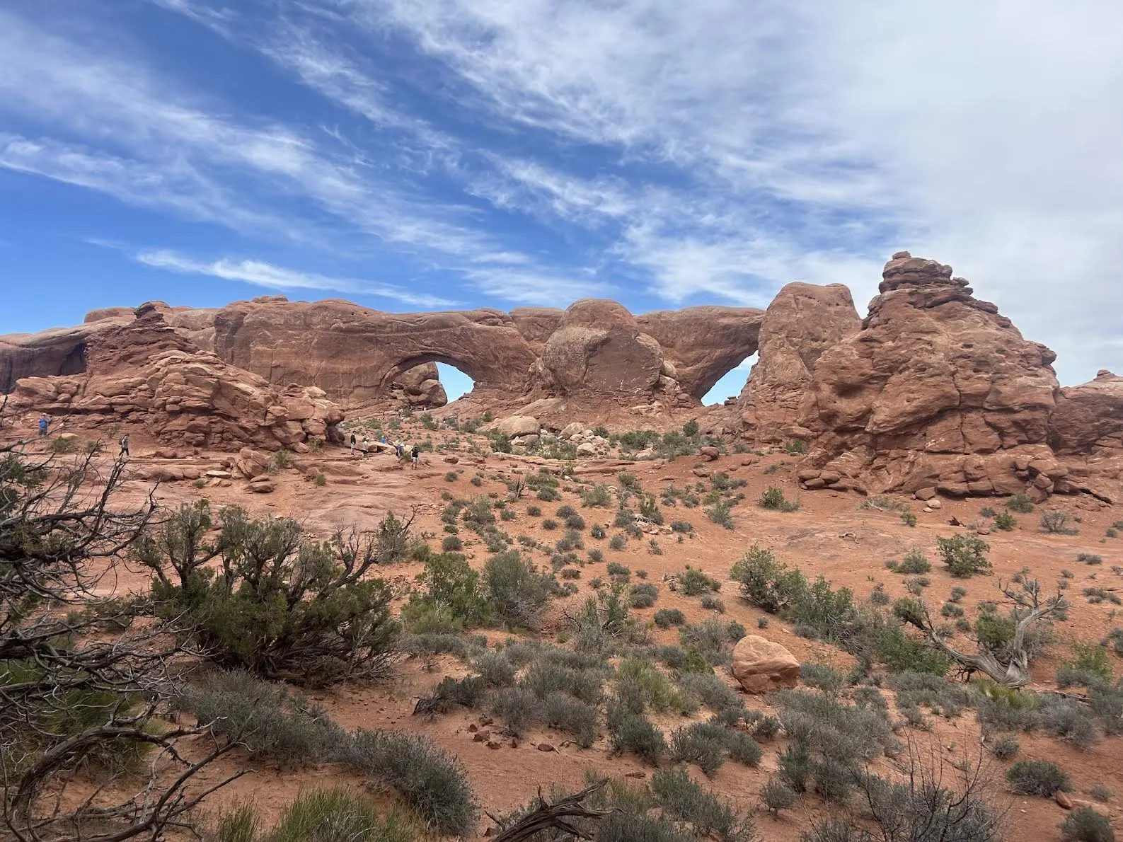 Duel arches view in the desert