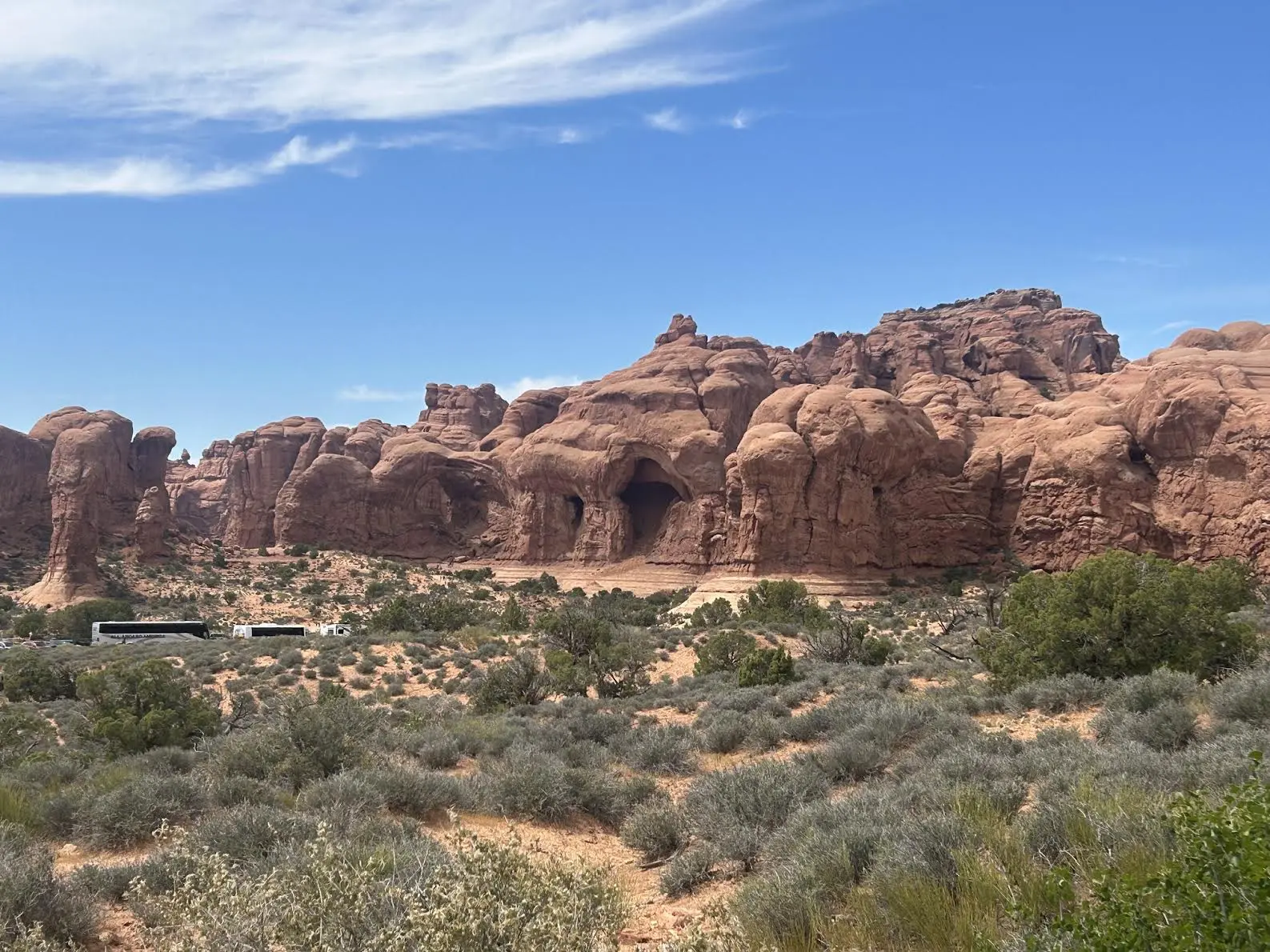Star wars looking rock formations in the distance