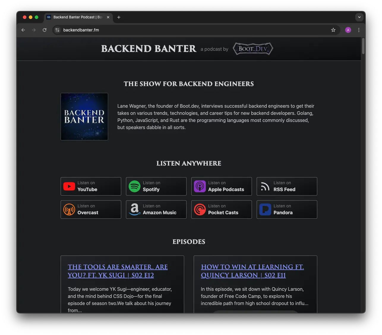Backend Banter