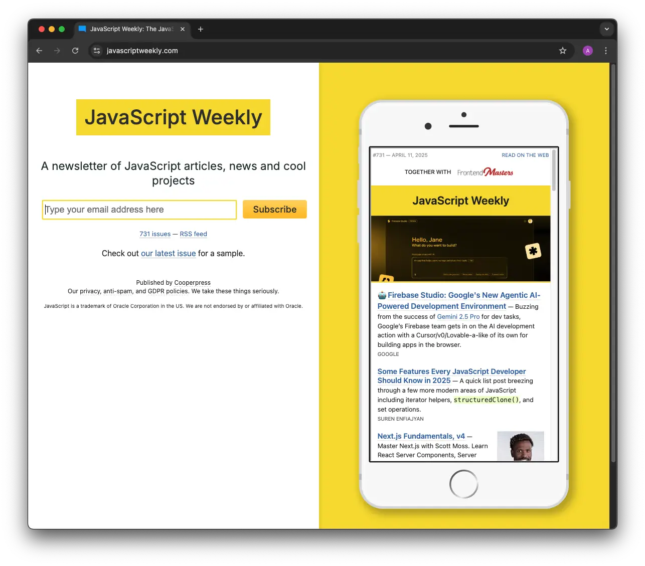JavaScript Weekly